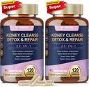 Totaria (2 P) Kidney & Liver Cleanse Detox & Repair Capsules, Chanca Piedra & Cranberry Pil untuk Liver & Kidney Dukungan Tambahan Kekuatan untuk Pemotongan Batu, Kesehatan Tract Uriner bagi Perempuan