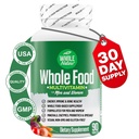 Whole Food Multivitamin for Men and Women Complete Daily Superfood Vitamin Plus Mineral Digetical Enzymes, Progration and Omegas. Tanaman berbasis Multi Vitamin, Non GMO (1)