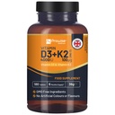 Vitamin D3 4000LU & K2 MK7 100mantia Tablet Vegetarian I 180 (6 Bulan Supplemen Swallow untuk Dukungan Imune, Calcium Boost, Bone & Muscle I made in The UK by Prowise Healthcare