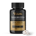 LUAL Calcium Minis 600 mg with Vitamin D3 - Bone & Muscle - 150 Mini Softgels - Easy to Swallow - Calcium & D3 for Strong Bones & Mobility