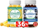 Lunakai Vitamin D3 dan Elderberry Gummies Bundle - Imunitas, Bone and Mood Suppport for Dewata & Kid - Non-GMO, No Corn Syrup, All Natural Gummy