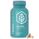 Terra Health Essentials - Acid Relief 124; All- Acid Reflux Refluef Natural, Heartburn, Suplemen Internation 124- Hari Supply (60 Capsules)