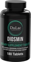 Dulfic - Diosmin Hesperidin 1000mg Dietary Supplement 180 Tablet, Enriched with Horse Chestnut Extract and Butchers Broom
