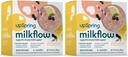 UpSpring Milkflow Immune Suppport Breatfed Supplemen Mix Fenugreek- Free, Moringa 124; Elderberry Flavor Lemonade 124; Lactation Supplemen untuk mendukung Breast Milk Supply 124; 2 Pack