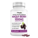Vitapia Maqui Berry 1000mg - Maqui Berry Powder Suplement - Vegan Friendly, Non-GMO dan Gluten- Free - 180 Veggie Kapsules