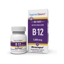 Sumber Superior No Shot Methylcobalamin B-12 5000 mcg - Vitamin B-12 untuk mendukung Produksi Energi, Kesehatan Otak & Overall Wellness - Tablets Sublingual untuk Absorpsi Cepat - 60 Dissolve tablet