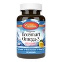Carlson - EcoSmart Omega- 3, Sumber Sustainable, Promotes Heart, Brain, Vision & Joint Health, Lemon, 90 buah lembut