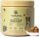 11-in-1 Dog Multivitamin for Small, Medium & Large Breed Dog Treat, Vitamin Dog Treat, Dog Vitamin and Suplemen, Vitamin Mixture for Skin & Coat by WiffyPets, Boosts Immunity 14; 90 Count, Chicken