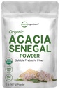 Mikro Ingredients Organic Acegal Fiber Powder, 2 lb 124; Soluble Fiber 126; Plant - Based Prebiotic for Gut & Digetical Health 124; Non-GMO, Gluten- Free, Vegan
