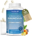 Magnesium Complex Cheleated Magnesium Glycinate w / Malate, Taurat & Herbal Ekstraksi untuk Dukungan Tidur, Muscle, Kesehatan Cortisol & Heart, Gluten Bebas, Vegan, Non GMO, Absorpsi Tinggi, 120 Capsules