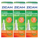 Zicam Extreme Congestion Relief Liquid Nasal Spray 0.50 Ounces (Pack of 3)