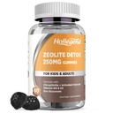 Zeolite Detox for Kids Gummies with Activated Charcoal, Clinopololitte Zeolite with Vitamin B12 & D3 for Kids & D3, Chelable Zeolite Supplemen Gut & Imune Dupport, Blueberry Flavor, 60 Ct