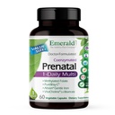 EMERALD LABS Prenatal 1-Daily Multi - Prenatal Multivitamin dengan Methylated Faolate, Iron, Whole-Food Blend & More - Soy- Free, Gluten-Free - 60 Vegetable Capsules