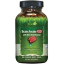 Irwin Brain Awake RED with Nitric Oxide Booster - 60 Liquid Soft- Gel - Dukung Kesehatan Otak & Optimasi Performance - 20 Total Servis