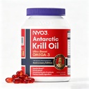 NYO3 Krill Oil Omega 3 Tambahan 900mg 90 Softgels EPA & DHA, Murni Antartika Krill Oil dengan Astaxanthin dan 56% Phospholipids Laboratorium Test