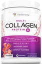 Multi Collagen Peptides Powder for Women - Hidrolyzed Flavored Collagen Powder for Women with Types I II V & X Vitamin C & Hyaluronic Acid for Hair Skin and Nails (Strawberry) - 30 Pelayan