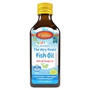 Carlson - Kid 's The Very Finest Fish Oil Liquid, 800 mg Omega- 3s, Norwegia, Wild- Caught Fish Oil, Omega 3 Liquid for Kids, Sustainable Sourced, Lemon, 200 ml