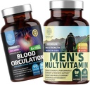 Number One Nutrition N1N Premium Daily Multivitamin [Vitamin A C E D, Magnesium, Zinc] dan Suplemen Sirkulasi Darah [8 Kuat Herbs & Vitamin], 2 Pack Bundle