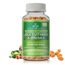 Semua Multivitamin & Mineral + B Kompleks + Kalsium + Magnesium + Zinc, 100% Vegan Sumber Seluruh Suplemen Makanan, Dukungan Nutrisi Lengkap bagi Pria & Womens - 120 Kapsul, 60 Hari Suppply