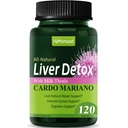 Silymarin Milk Thistle Liver Detox Capsules for Fatty Liver, Alcachof y Cardo Mariano con Silimarina yang el Higado Graso, Liver Cleanse Detox & Repair Formula w / Artichoke Extract. 120Cacah