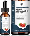 iMATCHME Shilajit Liquid Drop dengan Ashwagandha untuk Enhanced Energy and Imune Dukung, Shilajit for Men Energy Booster, Sugar- Free, Strawberry Flavor, 2 Fl Oz