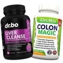 Suplemen Dukungan Detoks Liver & Colon Cleanse Detox - Pil Penmembersihkan Bowel Natural untuk Pelepasan Bloating Instinal & Daily Constipation - Milk Thistle Dandelion Caps & Aid Galkledu Suplemen
