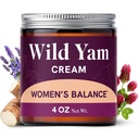 Wild Yam Cream for Hormone Balance 124; 3450mg Wild Yam for Herbal Menopause & PMS Dukung Vitex, Black Cohosh, Lavender & More 124; Estrogen & Progesterone Free Balancing Cream 124; 4 Oz.