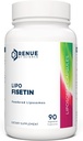 Renue By Science Fisetin 124; 90 Lipomal Fisetin Suplemen - 150mg Fisetin per Serving 124; Suplemen Senolytic 124; Bioavailable Formula untuk Increated Absorpsi 14; Non-GMO & dibuat di Amerika Serikat