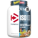 dymatize x Fruity Pebbles ISO100 Whey Protein Powder Isolate, 25g of Protein, 5.5g BCAAs, 120 Cal., Gluten Free, 1g Fat, 1g Sugar, 2g Carb (45 Pelayan)