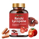Lycopene Capsules - Lycopene Supplement 200mg dengan Rashi Mushroom 200mg, Natural Tomato Extract Mushroom Capsules untuk Dukungan Imune - Gluten- Bebas, Non-GMO