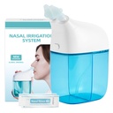 Sistem Irigasi Nasal dengan 30 Paket Saline, Sinus Rinse Machine, Nose Sinus Pembersih Mesin dengan Tangki Air & Limbah Koleksi Tangki - Biru