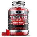 Nutres Iron Labs Testo Gummies for Men (60 Gummies) - "High Strength Booster for Men - Mixed Berry Flavor - Features Maca, Ginseng, Zinc dan Selenium - Sugar Free & Vegan Sutable