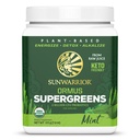 Powder Superfood Complex Organic Super Greens Powder from Raw Juice with Provious Moringa Leaf & Electrolyte Minemary 124; Vegan Non-GMO No Ditambahkan Sugar (Mint, 45 Pelayan)