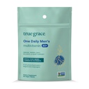 True Grace Men 's 40 + One Daily Multivitamin Fermentasi Mineral, Organik Adaptogens & Mushroom Whole Body Immune, Endurance, Bone & Heart Supplemen - Non-GMO - 90 Vegetarian Tablet