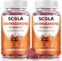 Aswagandha Gummies, Calm Gummies with Ashwagandha Root Extract Vitamin D Zinc, Ashwagandha Supplemen untuk Sleep Stress Balance, Vegan, Non-GMO, Gluten- Free, 120 Count