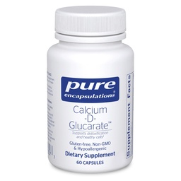 Ensulasi Murni Calcium- D- Glucarate 124; Tambahan untuk Mendukung Kesehatan Sel di The Liver, Lungs, Brest, dan Colon * 124; 60 Capsules