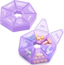 Weekly Pill Organizer Kotak Pill 7 Day Kotak Penyelenggara Kasus Kedokteran Harian Vitamin Oil Pil Arthritis Berteman