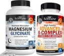 BioSchwartz High Absorpsi Magnesium Glycinate 500mg Capsules (2 Bulan Supply) Plus Vitamin B Kompleks dengan Vitamin C (2 Pasokan Bulan)