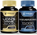 WELLNESS LABSRX Resveratrol Capsules 100000 - Lions Mane Supplemen