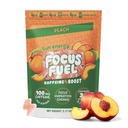 Pembuatan Energi Fokufuel - Peach Flavor (15 Pelayan) - 100mg Caffeine + Alpha GPC + L- Theanine + B12, Magnesium - Smooth Focus & Energy - No Crash or Jitters