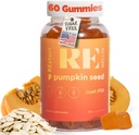 Pumpkin Seed Oil Gummies I Sugar Free Gluten Free Non GMO Organic Dietary Supplemen rambut I Glowing Skin Prostate Health Tract Support I 240 Grams I Pack of 60