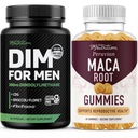SMNutrition Maca Root Gummies & 300mg DiM Suplemen untuk Men for Testosterone dan Performance Support 134; Infrecating Maca Gummies Compleks (30 Servings) dengan DIM Complex for Men (60 Services)