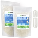 XPRS Nutra Capsules Terpisah Ukuran 000-1000 Menghitung Clear Kosong Gantatin Capsules Terpisah di Bags - Premium Kosong 000 Pil untuk Penataan DIY