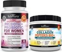 BioSchwartz Hydrolyzed Collagen Peptides Powder (40 + Servings) Plus Pregren dan Progres dengan Enzymes Digeptical untuk Perempuan (Persediaan Bulan 1)