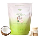 Tumbuhan Suplemen TRU Berdasarkan Powder Protein, BCAA, EAA, 20g Vegan Brown Rice & Pea Protein, 100 Kalori, 27 Vitamin, Tidak ada Flavors Articial 25 Pelayan (Coconut Macaron)