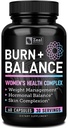 Dukungan Weal Less Weight untuk Perempuan + Daily Saldo Vitamin (Besi, Vitamin D, Setria ®, Flante) Premium Diet Dukungan Pil untuk Perempuan + Multivitamin dan Hormone Dukungan