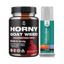 Bundle of Horny Goat Weed for Men - Extra Strength Male Supplement, and Lidocaine Desensitizing Topical Spax Climax for Longer Lasting Performance - Boost Endurance and Stamina Fast Acting