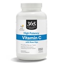 365 oleh Whole Foods Market, Potency Tinggi Vitamin C dengan Rose Hips, Vegan, 250 Tablet
