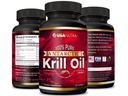 Antartika Krill Oil Softgeels 100% Murni dengan Omega- 3 EPA DHA Astaxanthin 10000mg per hari (2 Softgels). Dibuat di Amerika Serikat