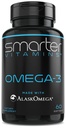 SmarterVitamin Omega 3 Fish Oil, Strawberry Flavor, Burpless, Tastless, 2000mg, DHA EPA Triple Energy, Made with Alaskover ®